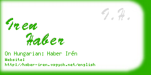 iren haber business card